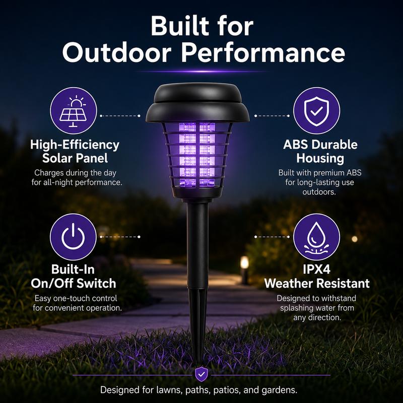 2-in-1 Solar Bug Zapper & Garden Light