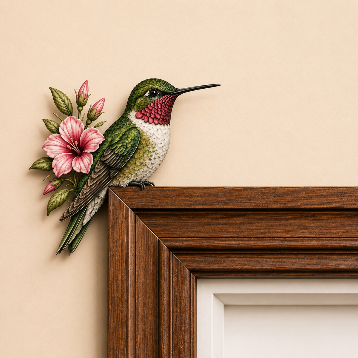 Wooden Cardinal Door Topper