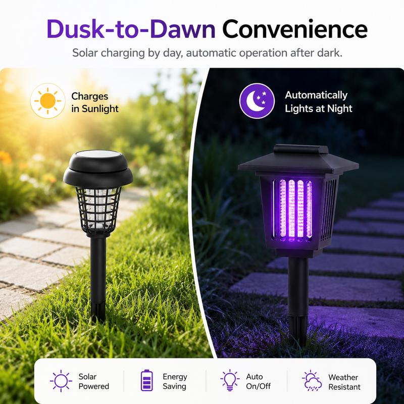 2-in-1 Solar Bug Zapper & Garden Light