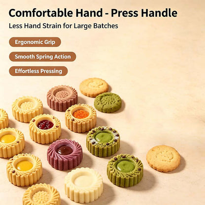 🌻🥮 Sunflower Moon Cake Mold – Easy Hand-Press Design for Beautiful Homemade Pastries! ✨🍰