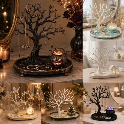 ✨ Light-Up Jewelry Tree – 3D Sculptural Jewelry Display Stand & Organizer