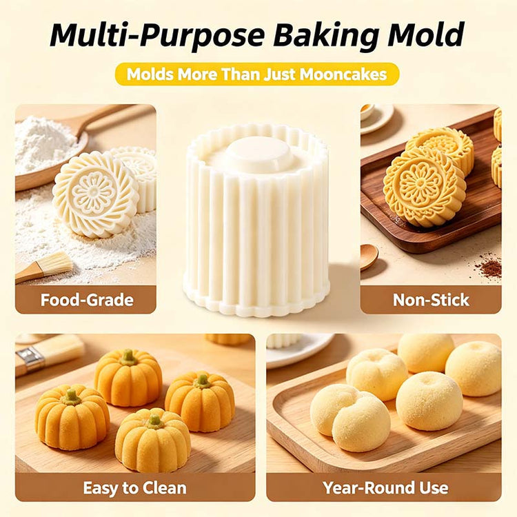 🌻🥮 Sunflower Moon Cake Mold – Easy Hand-Press Design for Beautiful Homemade Pastries! ✨🍰