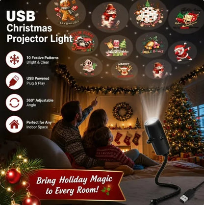 🎄✨ HD Christmas Projector for Magical Holiday Nights 🎅