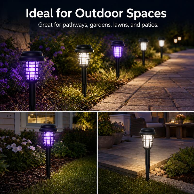 2-in-1 Solar Bug Zapper & Garden Light