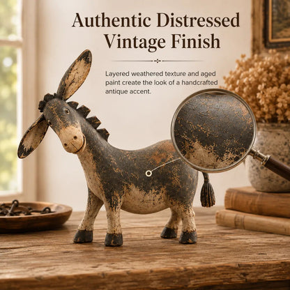 🫏✨ Rustic Donkey Figurine – Charming Farmhouse Decor for Your Home! 🏡🤎