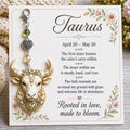 ⏰Holiday Celebration 50% OFF🔥 -✨ Personalized Zodiac Birthstone Keychains & Cards  ♈💎