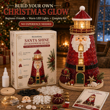 🎅✨ 2026 Christmas DIY Lighted Lighthouse Kit – Easy Crafting & Festive Glow! 🎄💡💕
