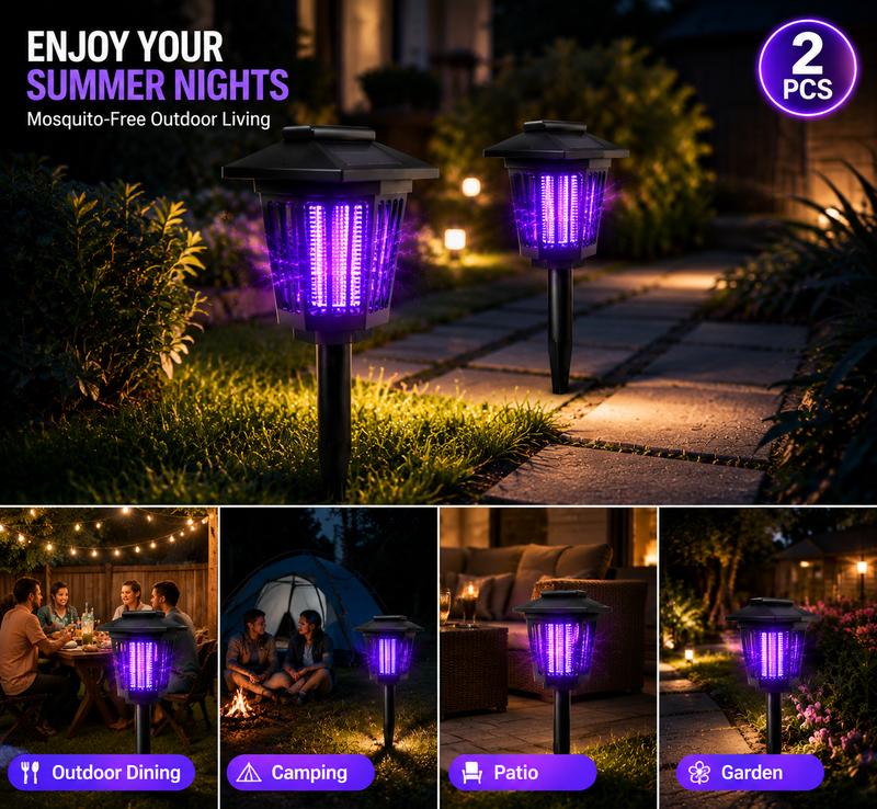 2-in-1 Solar Bug Zapper & Garden Light